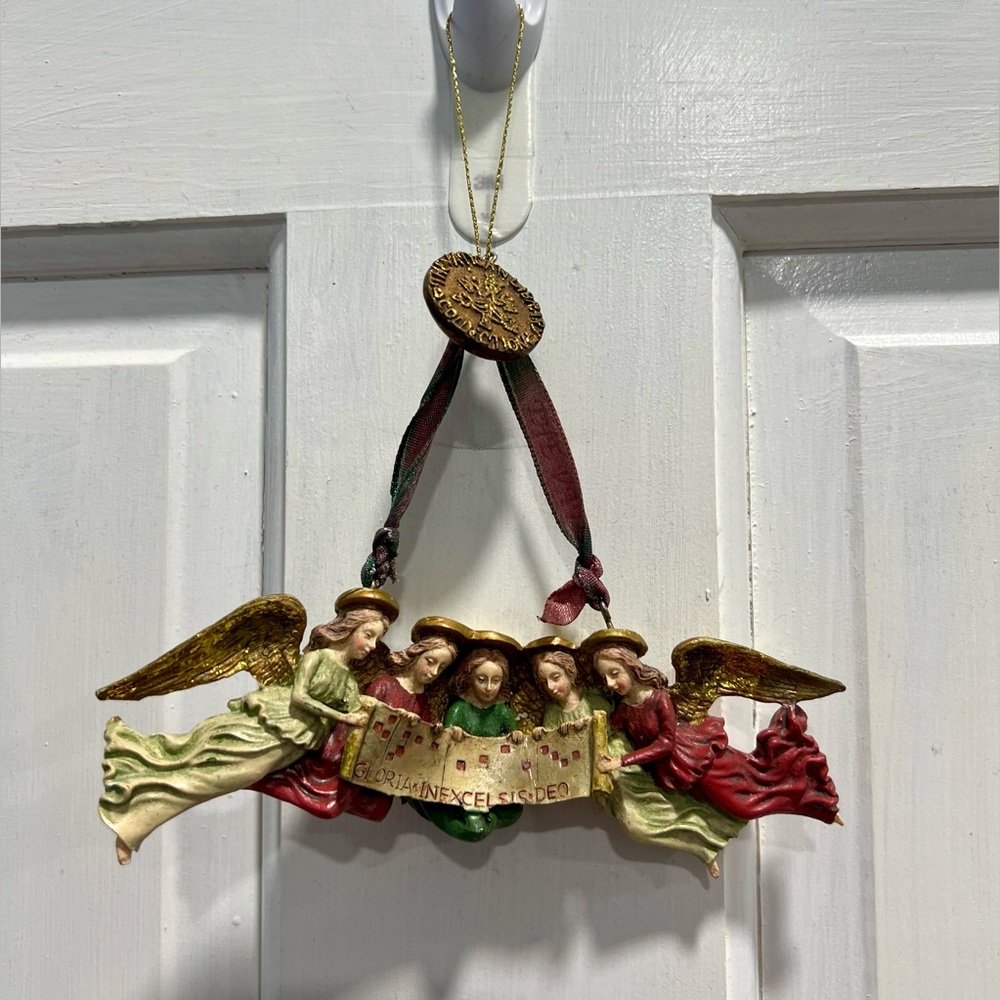 KURT ADLER NIB Vatican Library Collection Gloria Inexcelsis Deo Angels Ornament